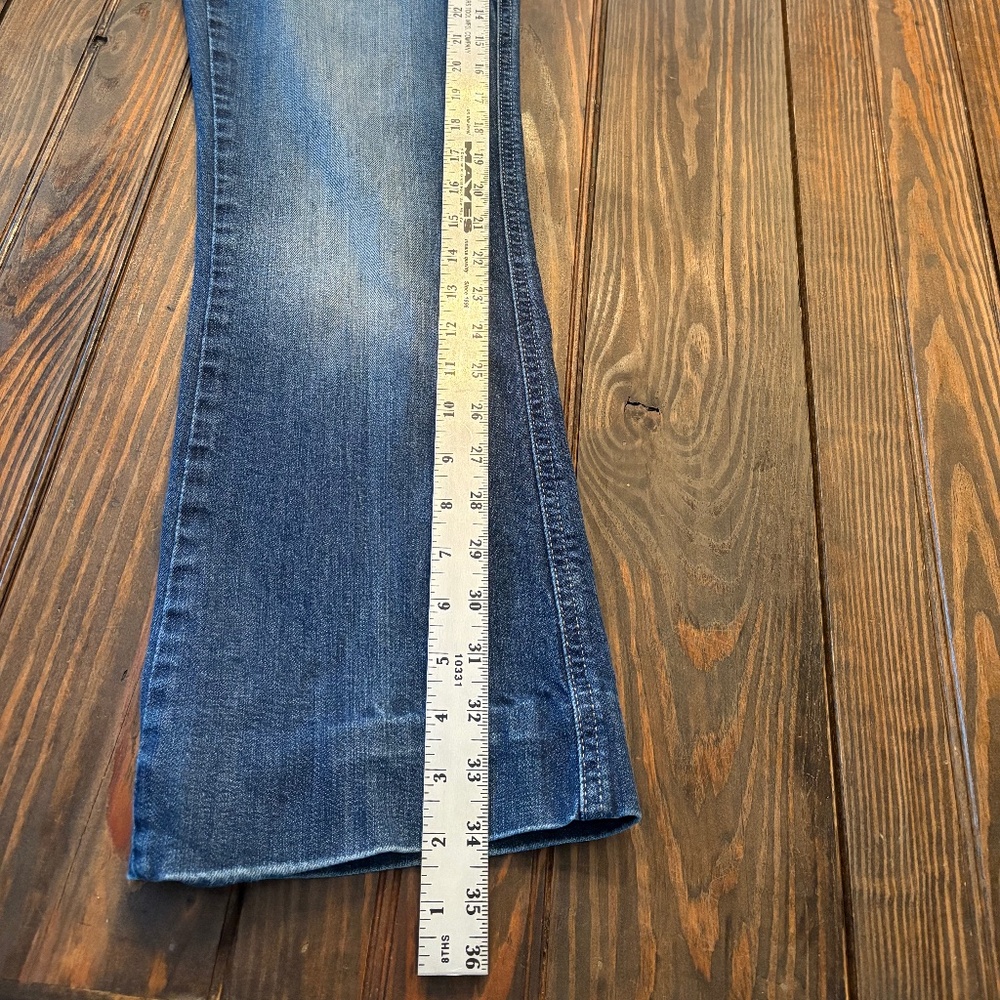 Calvin Klein ultimate boot cut blue jeans size 6 - Picture 4 of 7